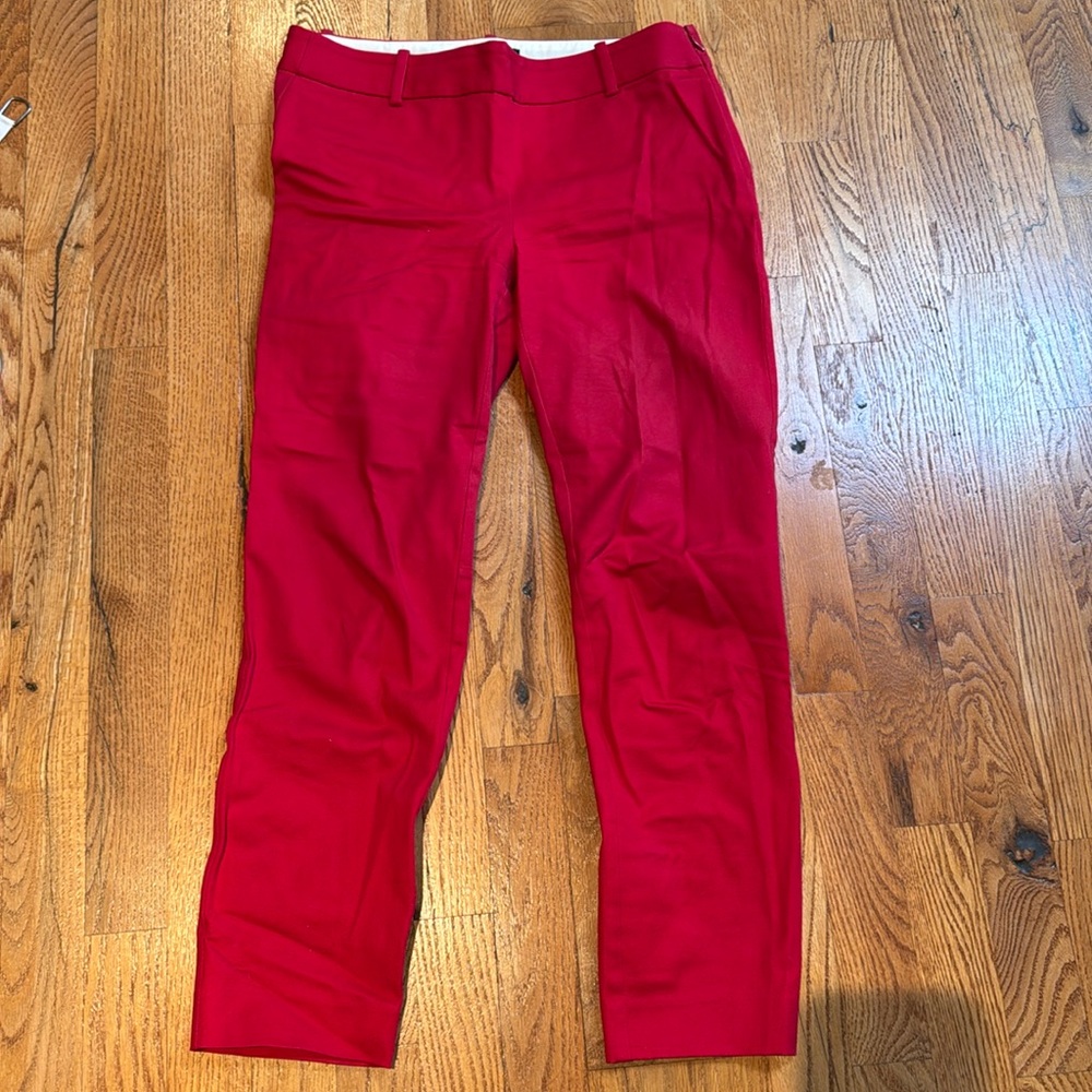 J Crew Mercantile red chino pants size 2
